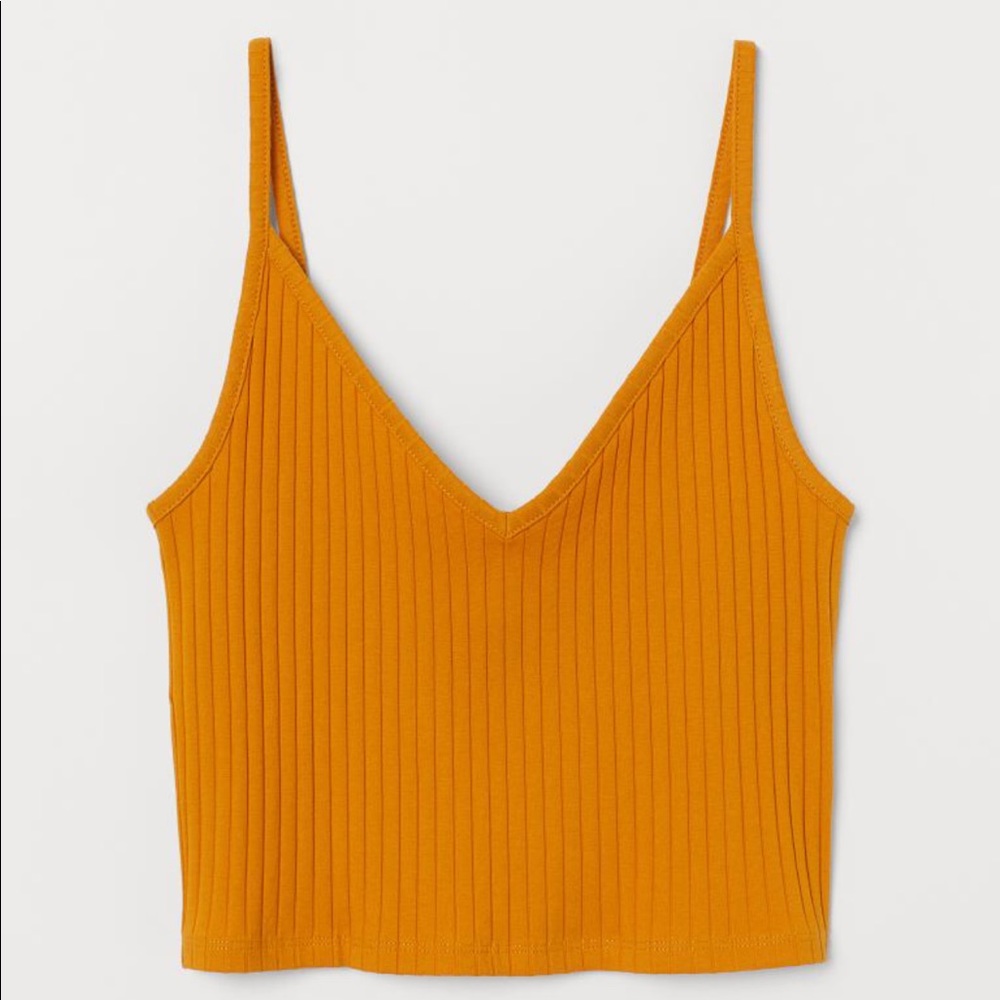 Yellow/Mustard H&M Crop Top